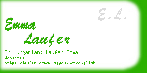 emma laufer business card